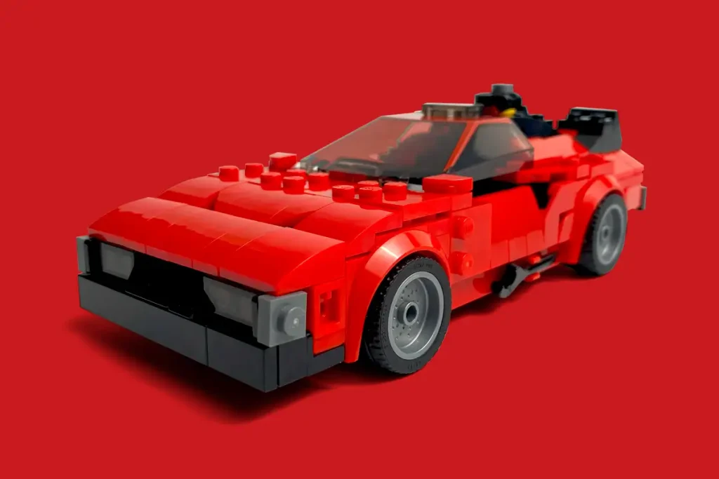 Crear alternativo lego ferrari f8 en delorean