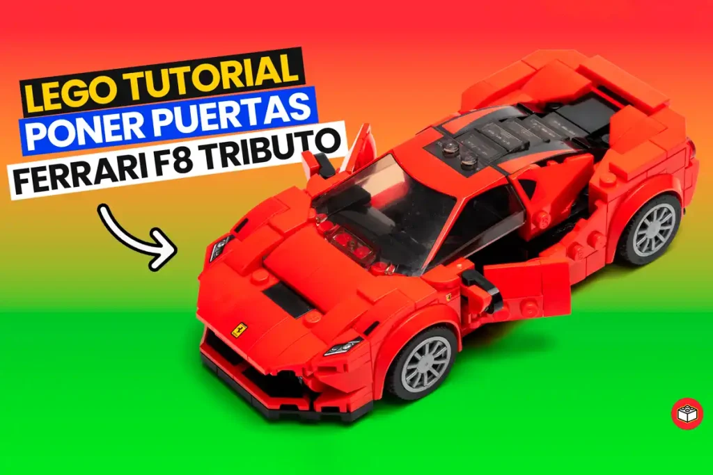 modificacion lego puertas en ferrari f8