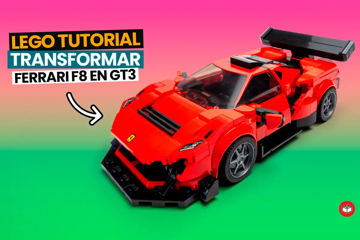 portada ferrari lego f8 en modelo de gt3