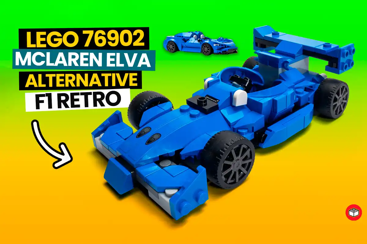 Portada lego alterntaivo elva en f1 retro