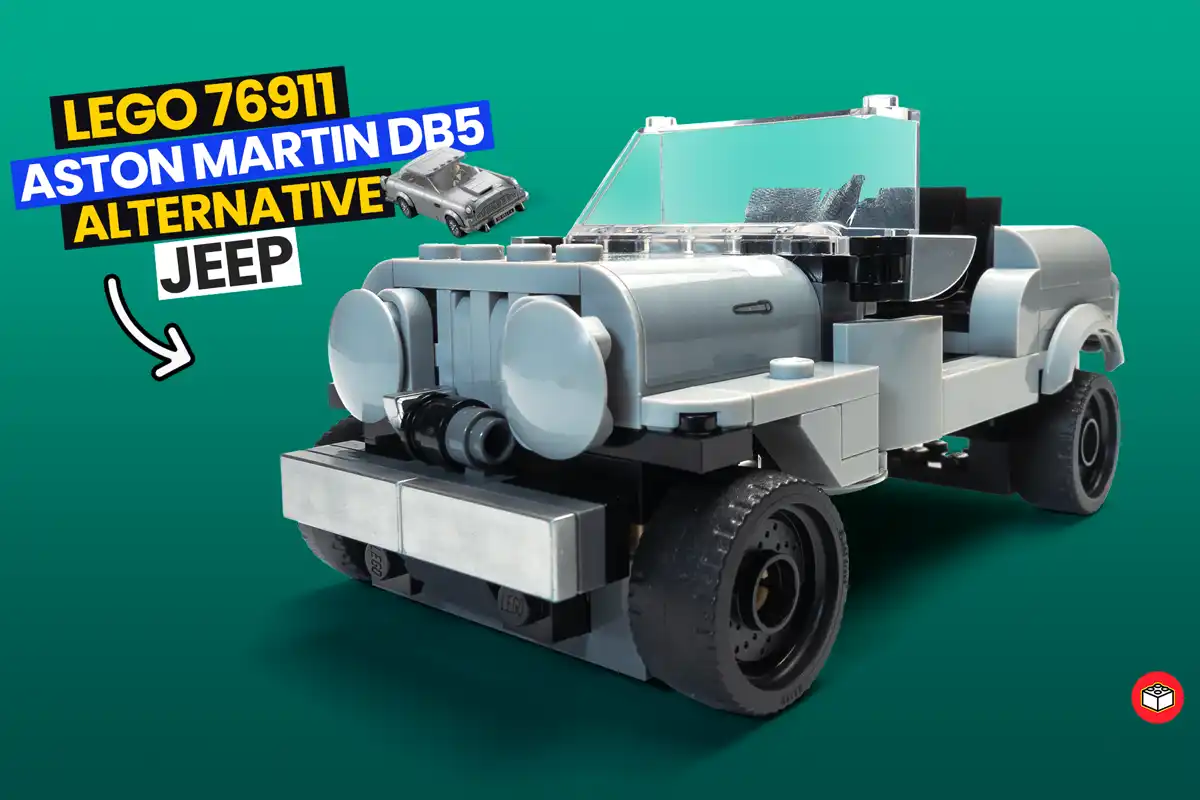 Lego alternativo DB5 76911 en un jeep