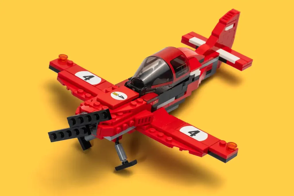 avioneta de acrobacias de lego