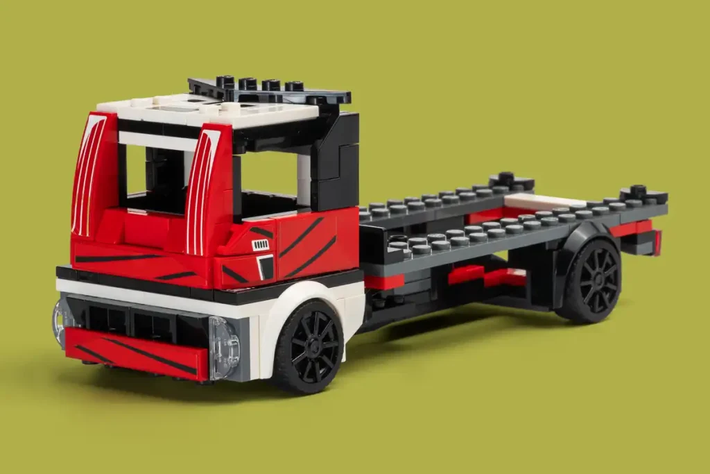 lego grua transporte