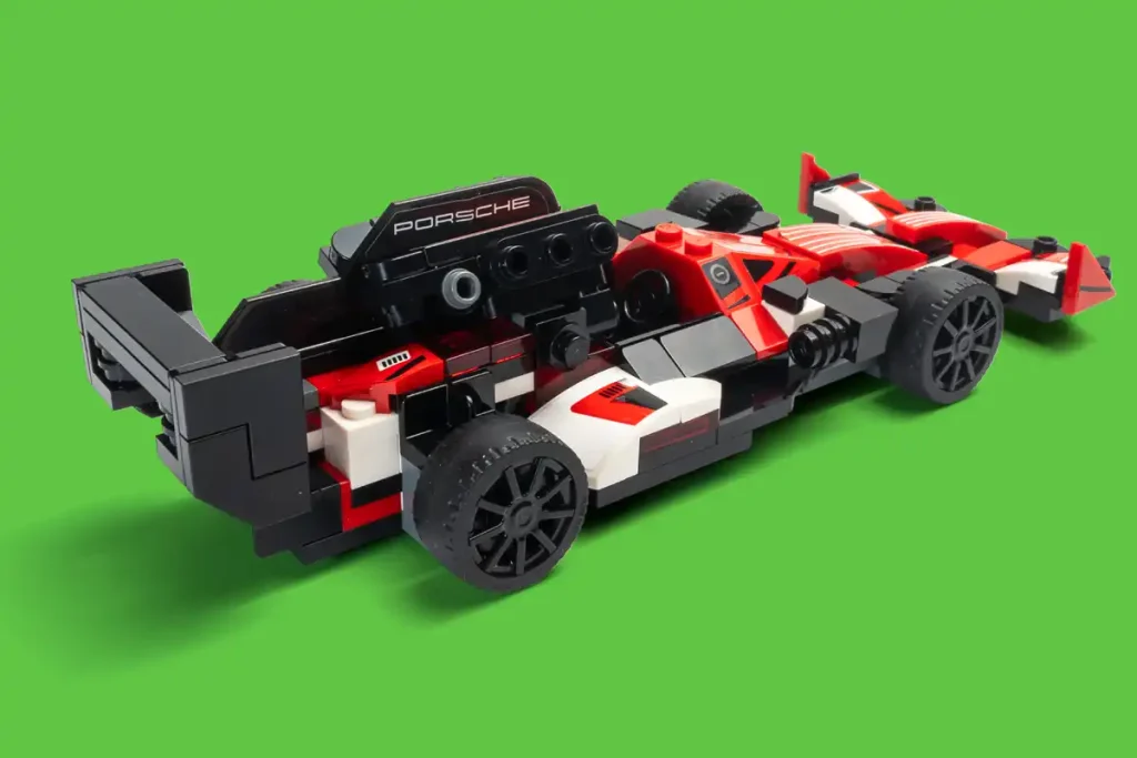 F1 raro de lego en la parte trasera
