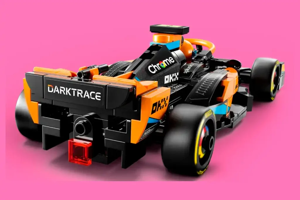 trasera del lego mclaren formula 1 de 2023