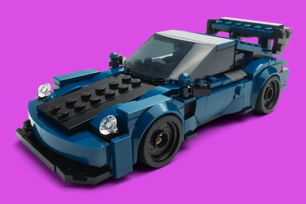 lego porsche gt3 con el mustang dark