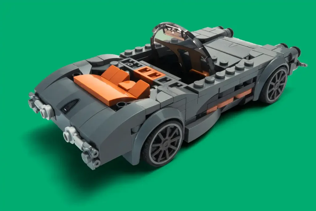 trasera del lego corvette C1