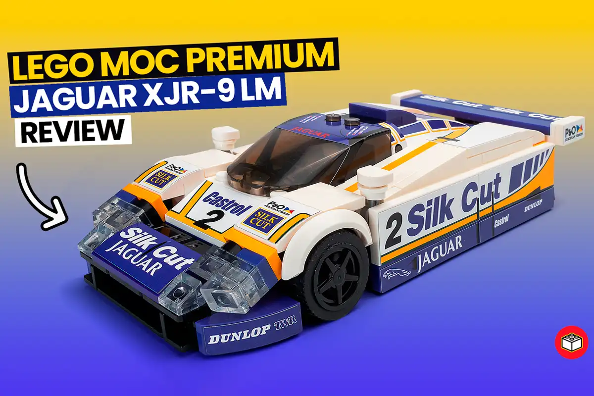 portada del lego moc jaguar xjr 9