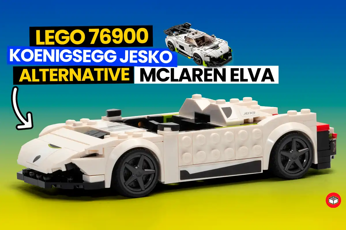 mclaren elva con un jesko de lego