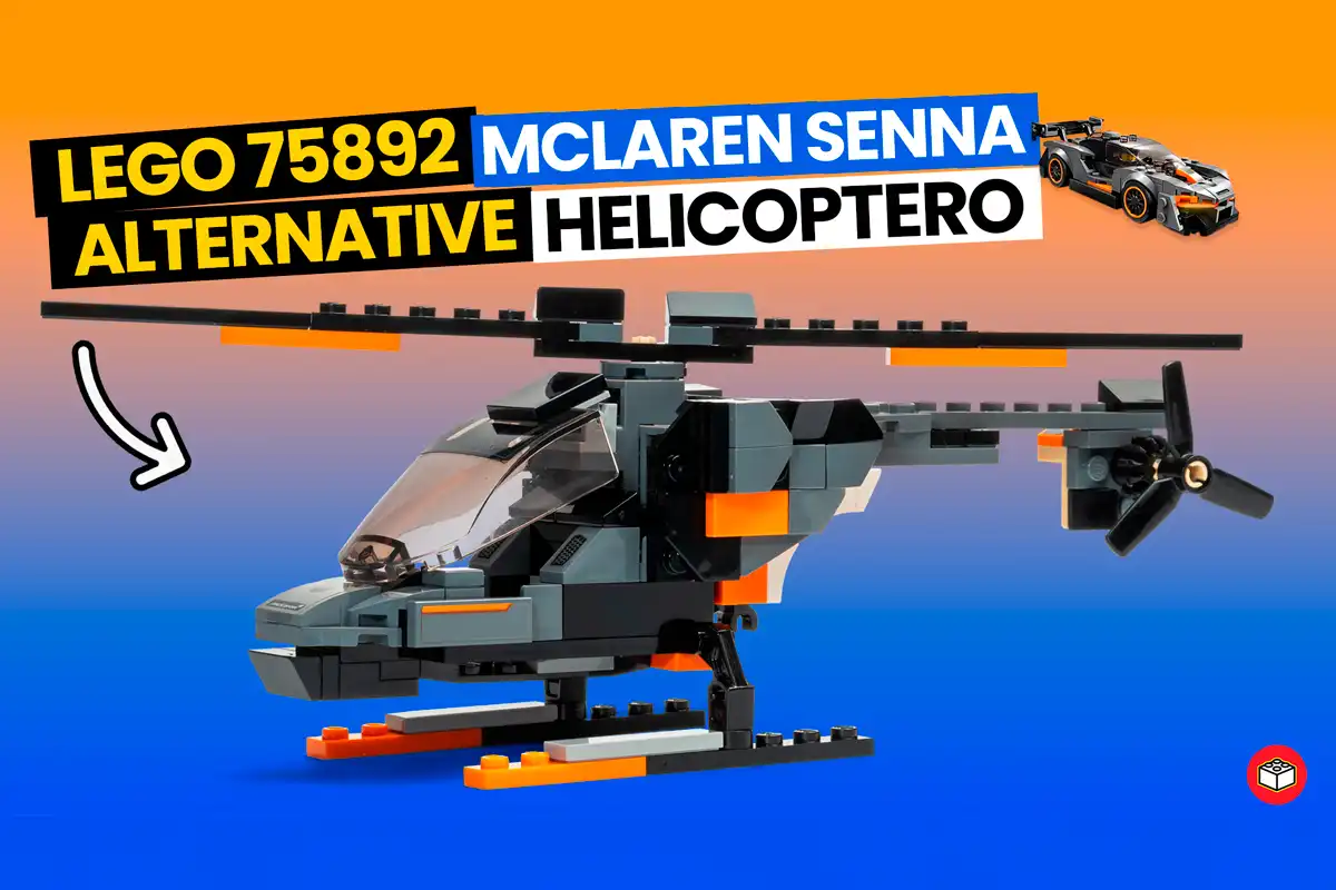 helicoptero de lego alternativo con otro lego