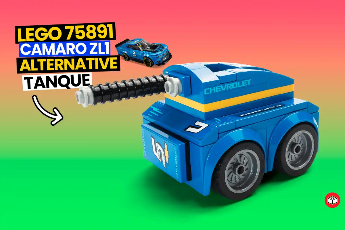 Alternativo camaro de lego en un tanque