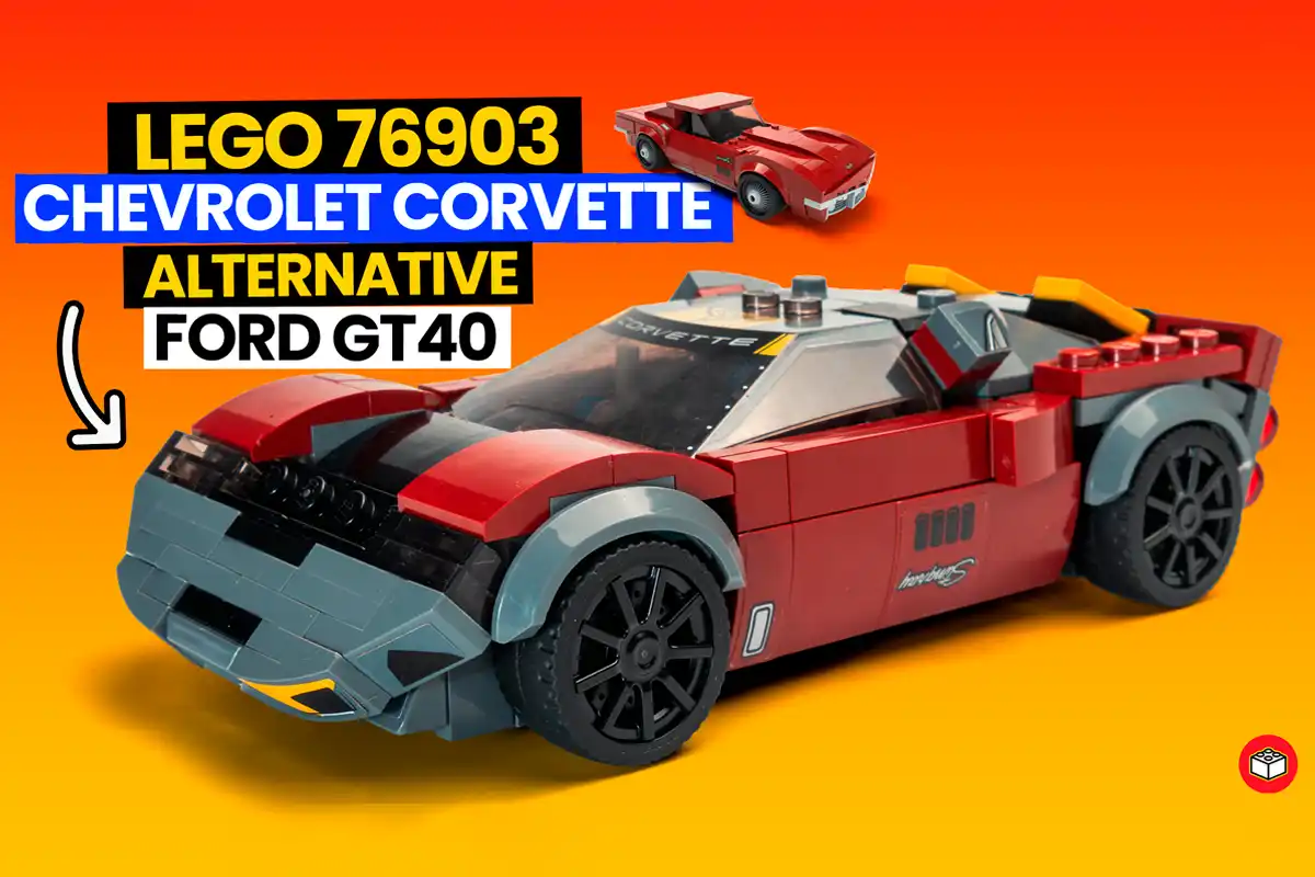 ford gt40 con el lego corvette