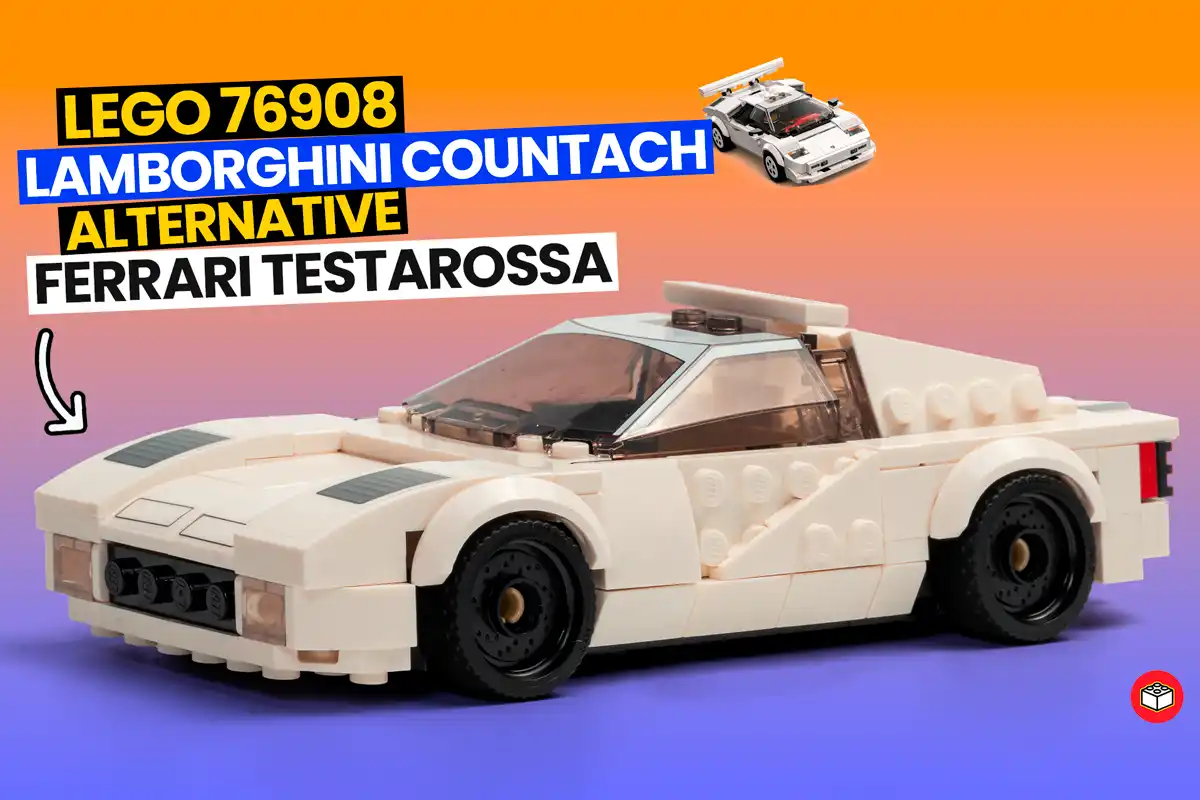Portada alternativo countach en testarossa de lego