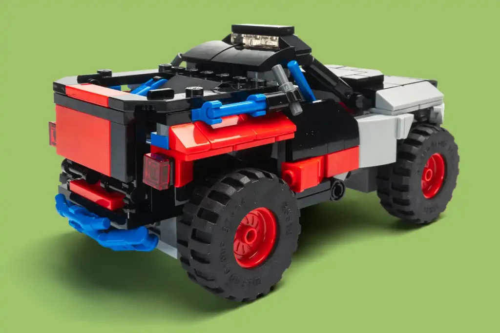 trasera del lego alternativo bronco en offroad