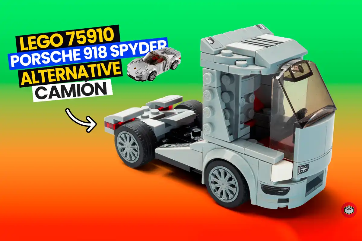 portada lego alternativo porsche 918 en camion
