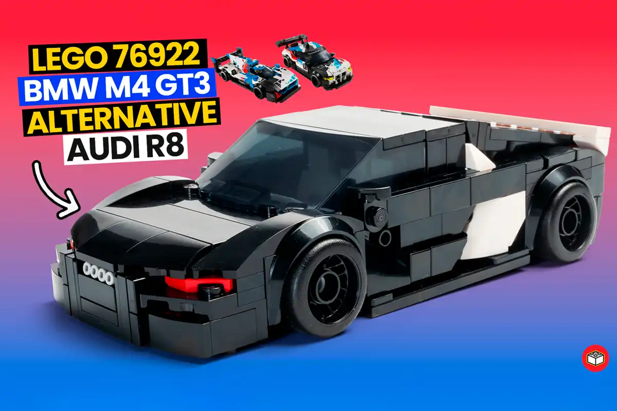 portada del lego alternativo m4 en audi r8