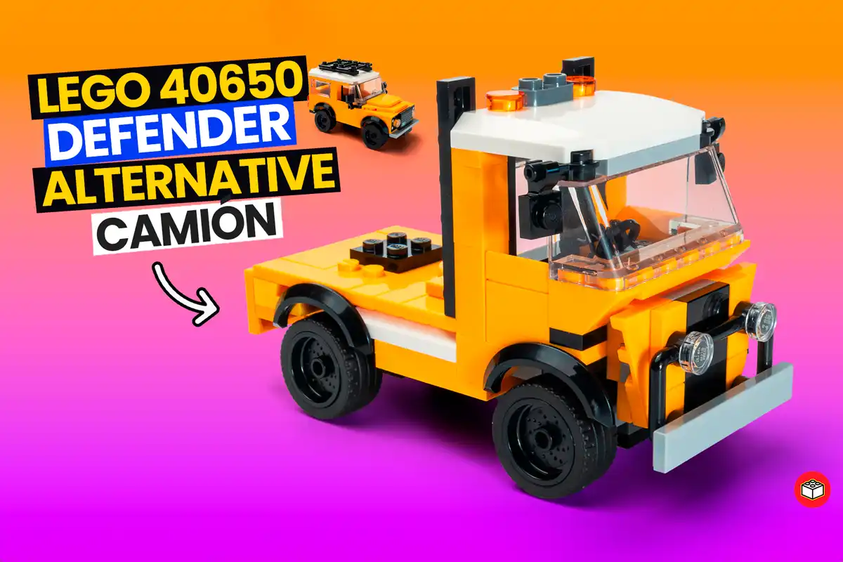 lego alternativo land rover en camion