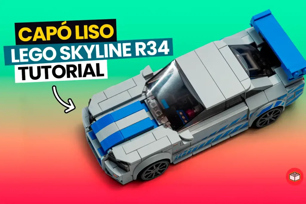 PORTADA CAPO LISO DEL NISSAN SKYLINE DE LEGO