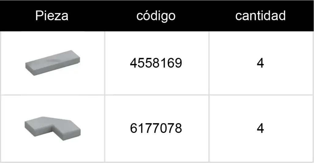 piezas para capo liso del nissan de lego