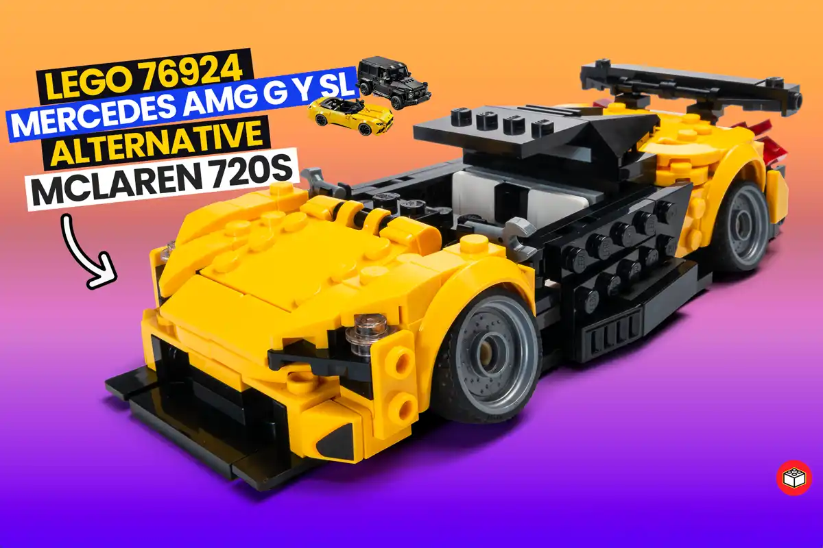 portada alternativa del lego 720s con mercedes amg