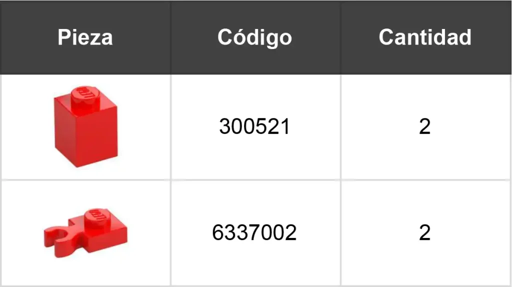 piezas extra para el lego ferrari f40