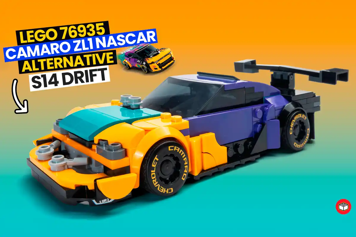 Lego Camaro Zl1 en Nissan silvia s14