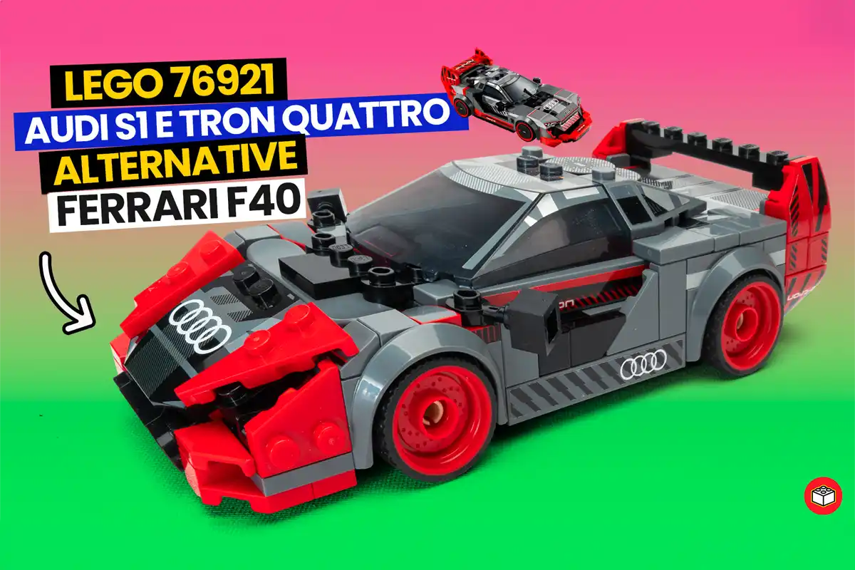 lego audi s1 e tron en un f40 alternativo