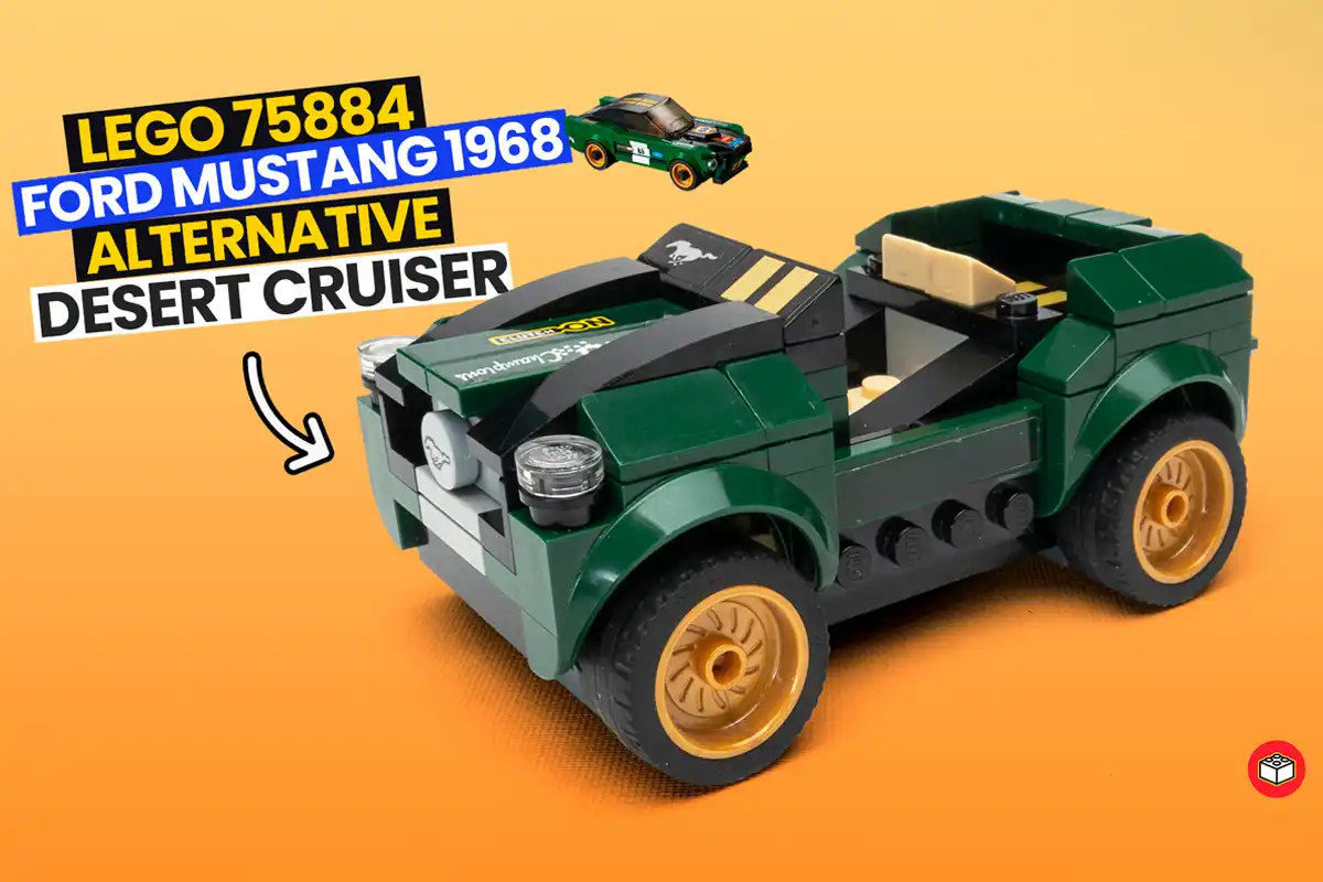 lego alternativo mustang en un desert buggy