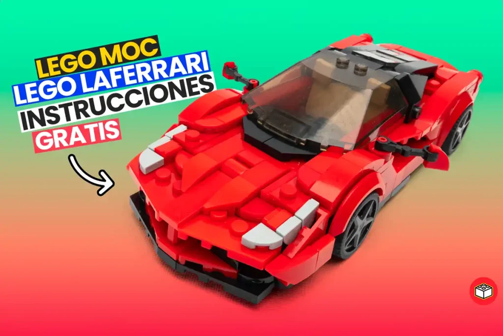 ferrari laferrari de lego en formato moc