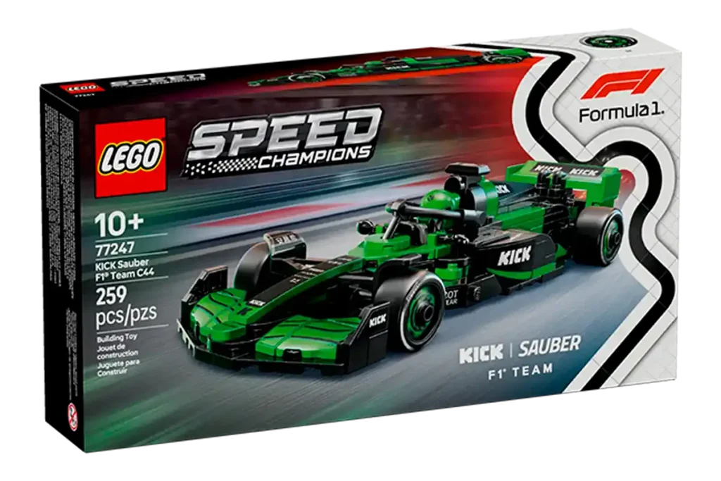 caja del lego kick sauber de speed champions