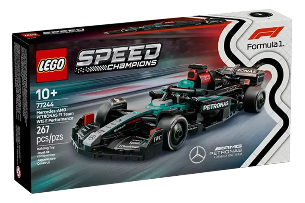 caja del lego mercedes f1