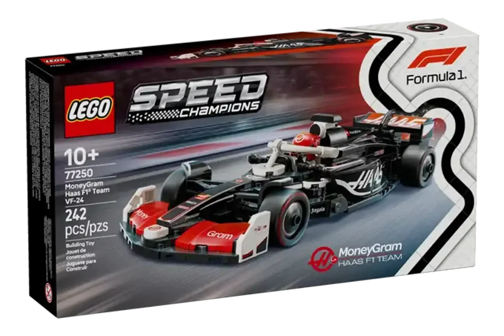 caja del lego f1 haas vf24
