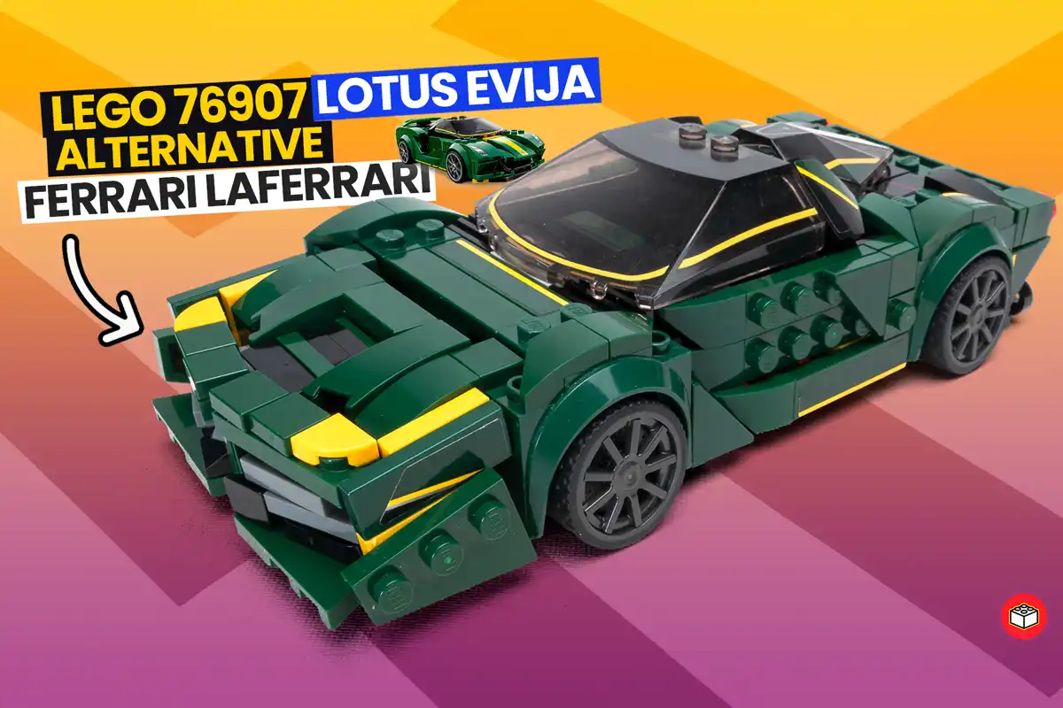 Lego alternativo lotus evija en un laferrari