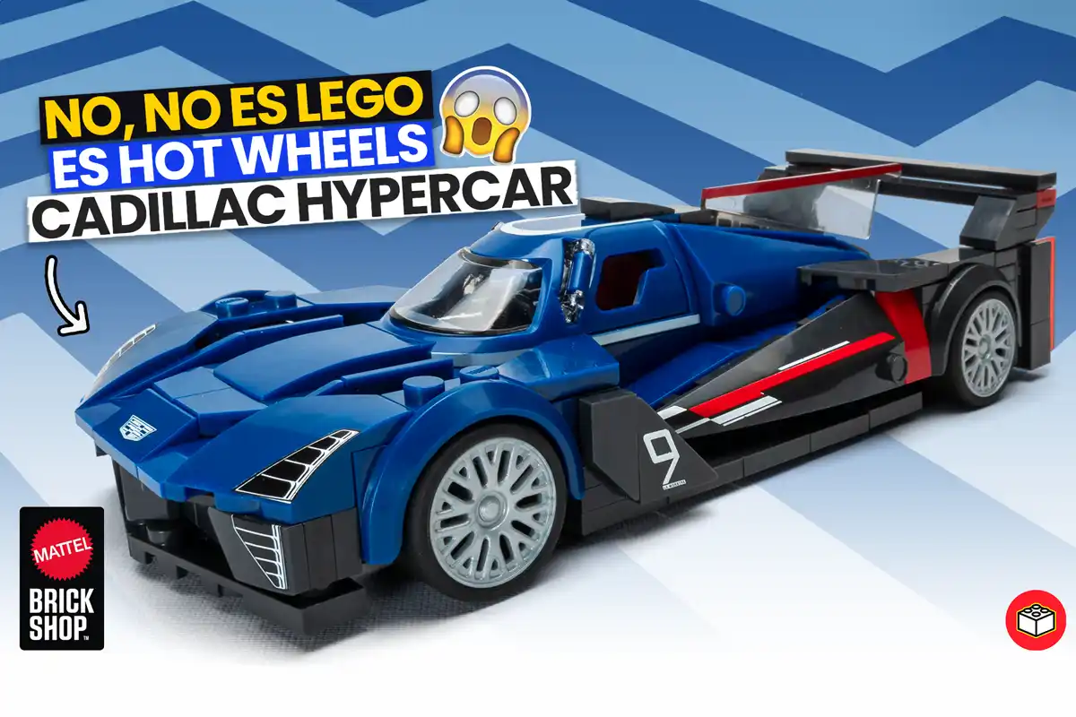 mattel brick shop hot wheels cadillac hypercar tipo lego