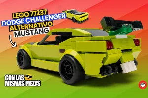 Lego alternativo dodge challenger en un mustang