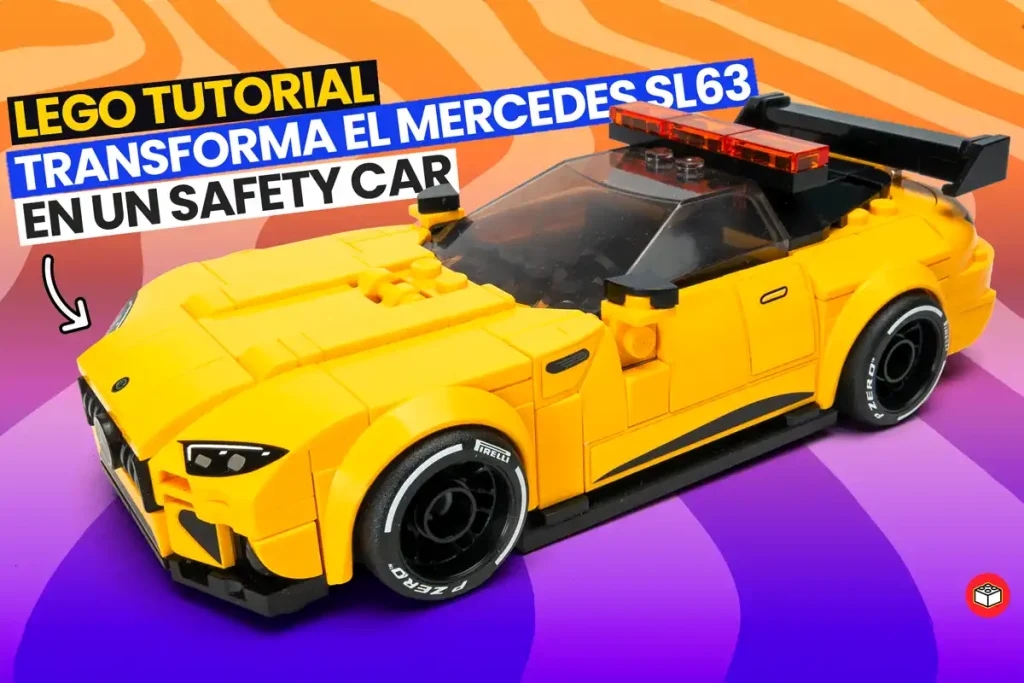 Modificación Lego mercedes sl63 en safety car