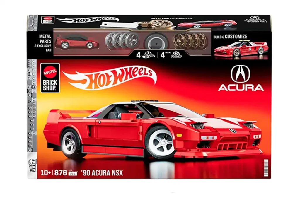 caja del hot wheel tipo lego honda nsx