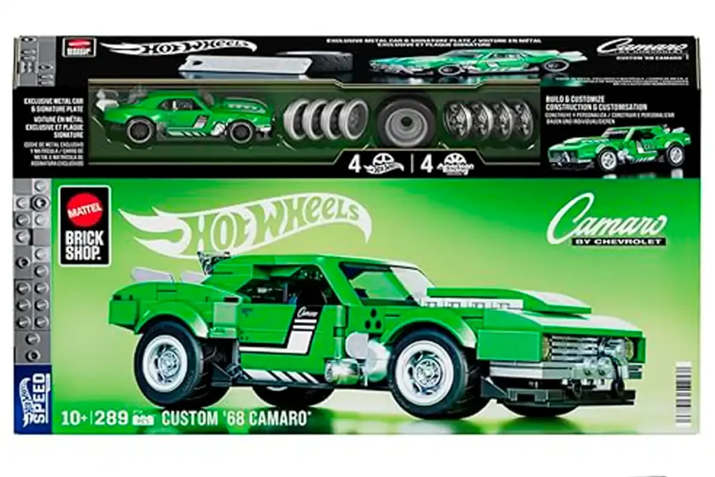caja mattel brick shop camaro 68