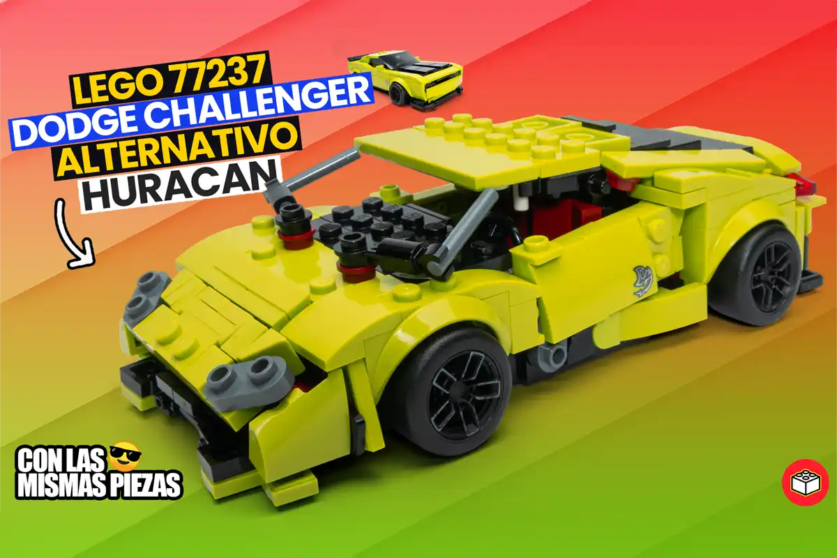 lego alternativo dodge challenger en huiracan
