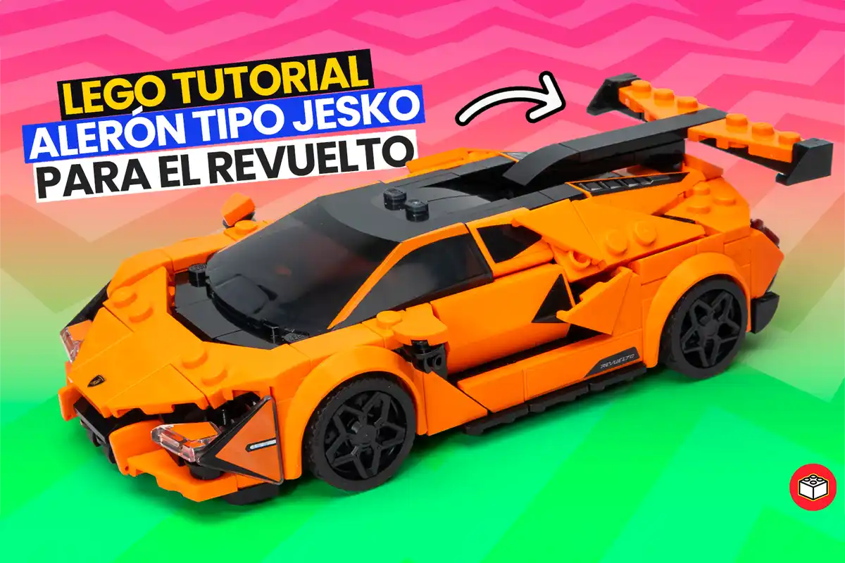 poner alerón al Lego Lamborghini revuelto
