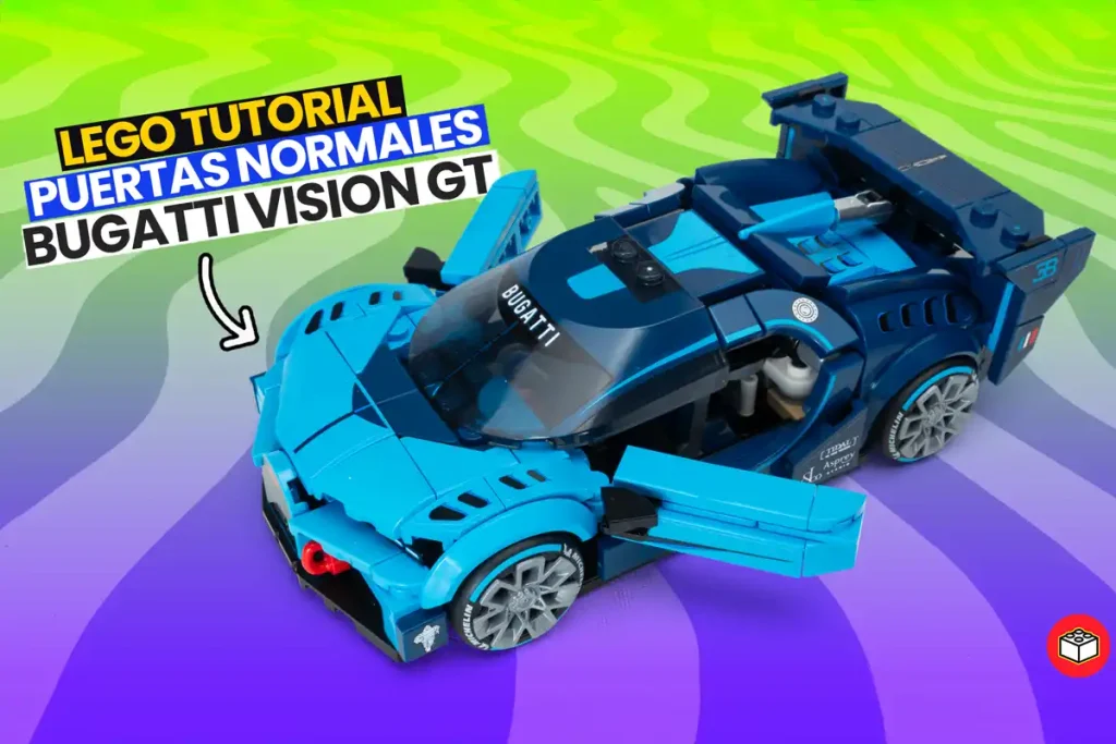 tutorial modificación puertas normales Lego Bugatti Vision GT