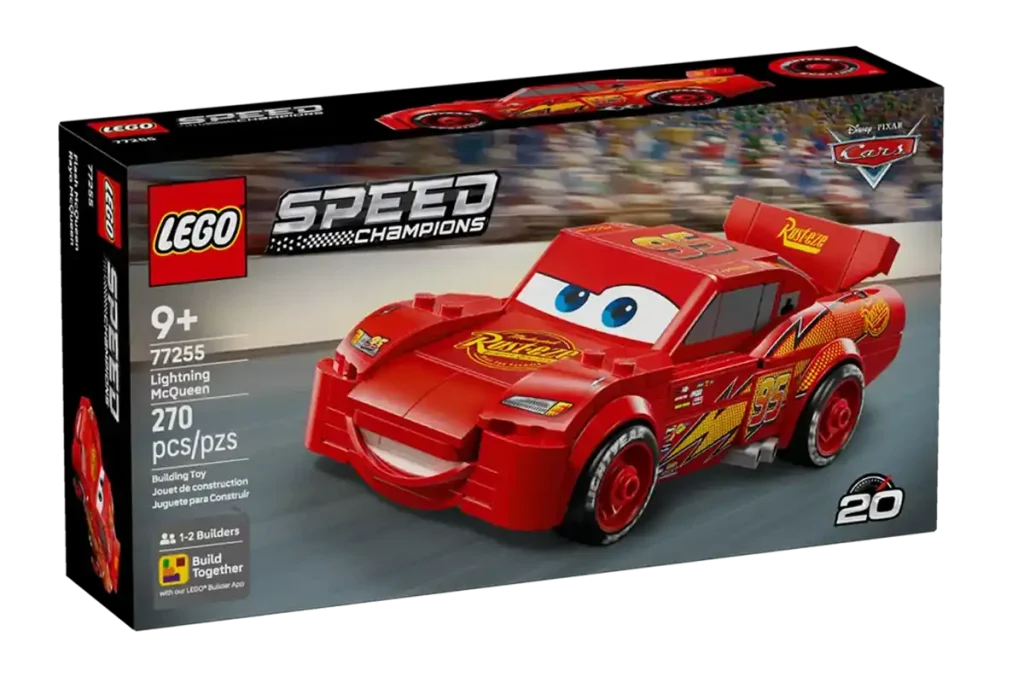caja del lego rayo mcqueen de lego 77255