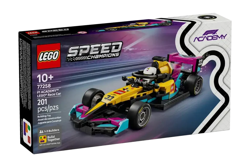 caja del f1 academy de lego