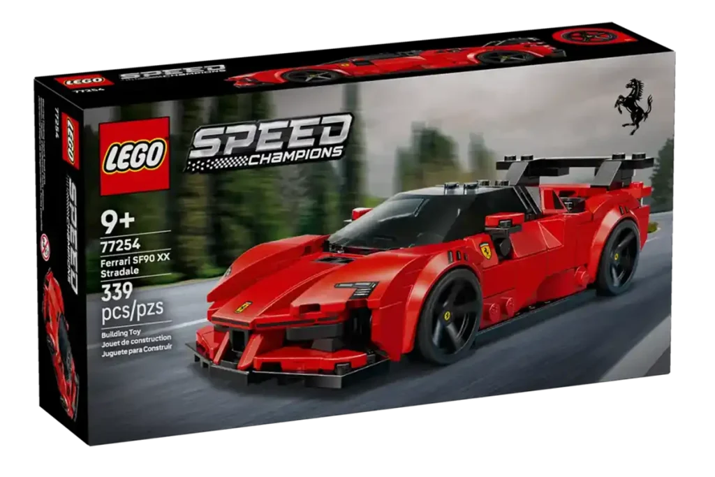 caja del nuevo ferrari sf90 xx de lego