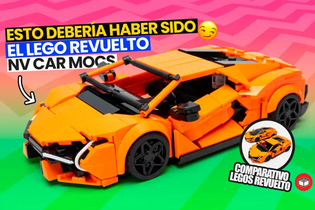 moc del lamborghini revuelto tipo lego de nv car mocs