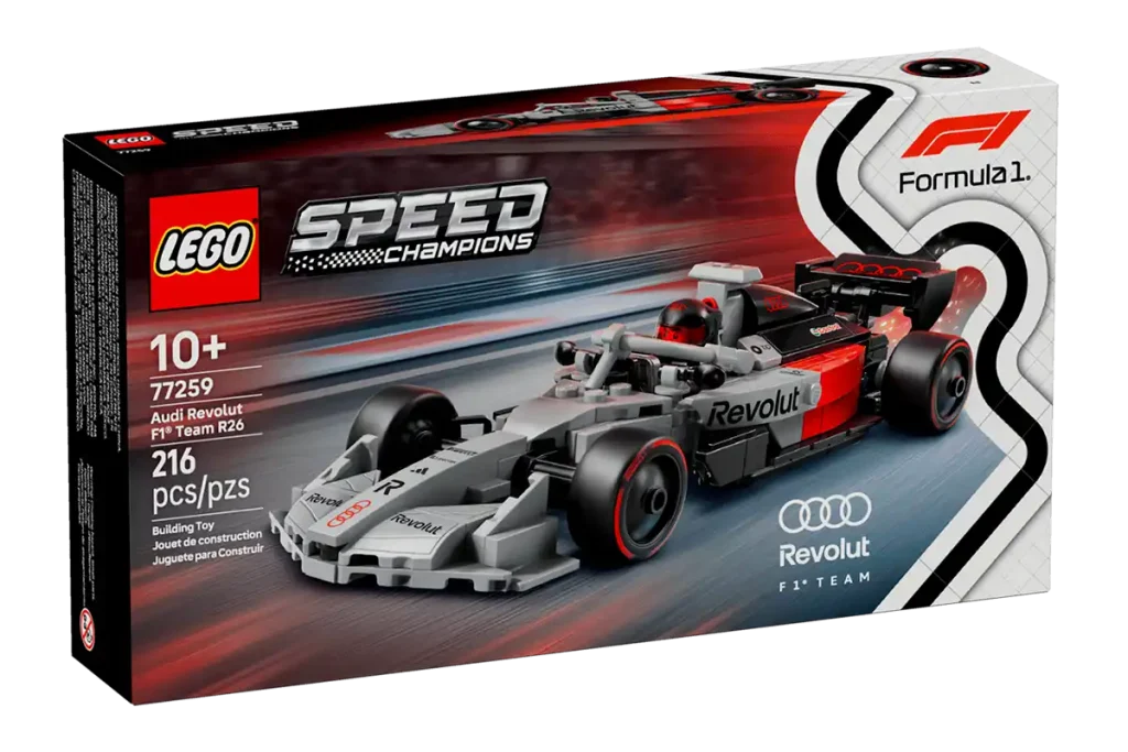 caja del lego audi revolut f1 team 77259