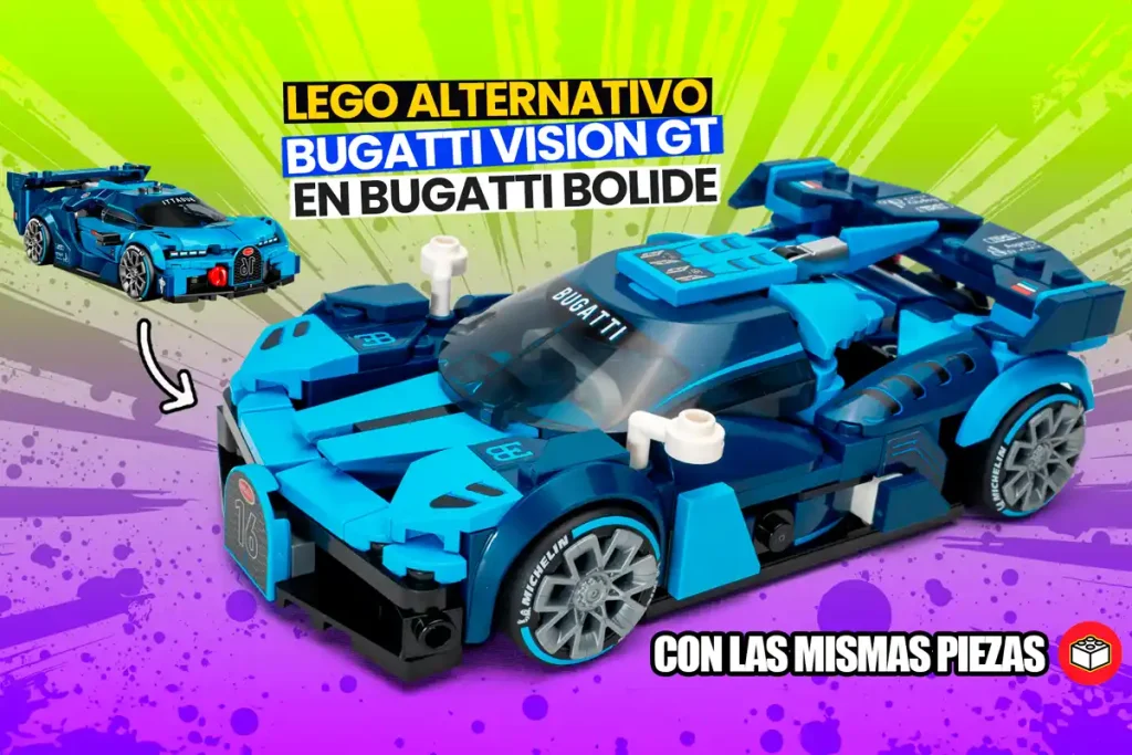lego alternativo bugatti vision gt en un bugatti bolide de lego