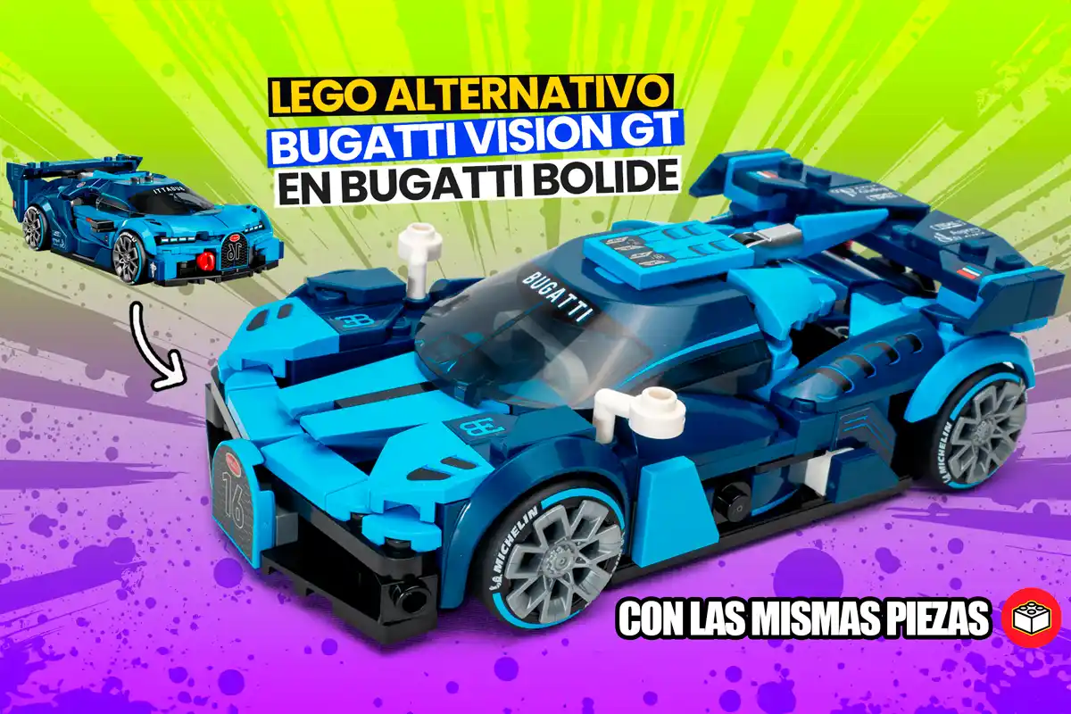 lego alternativo bugatti vision gt en un bugatti bolide de lego
