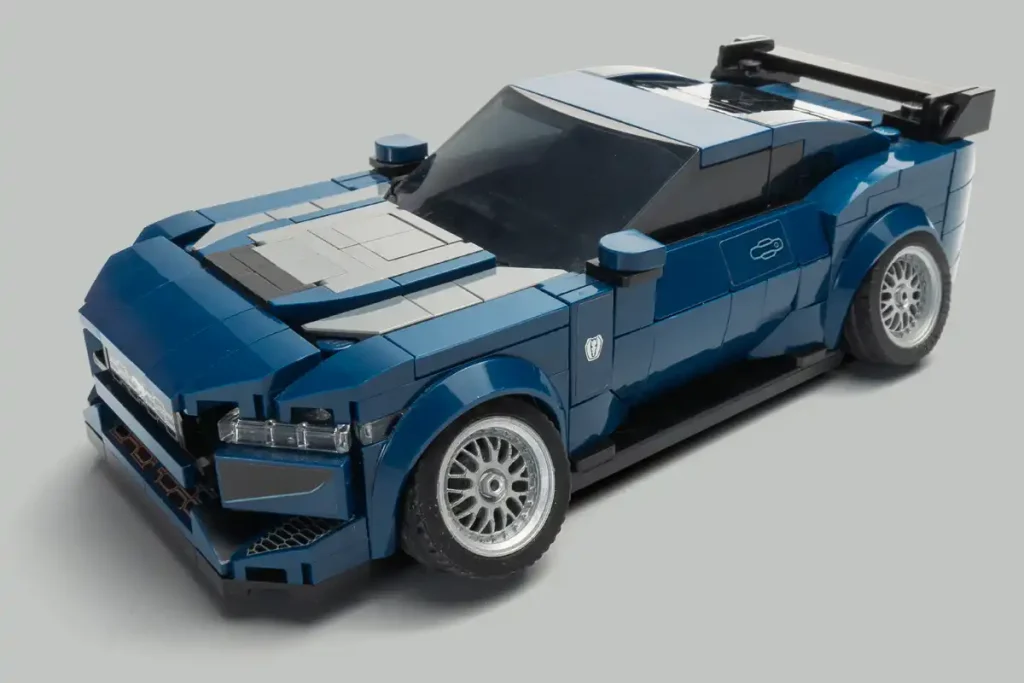 ruedas inlcinadas del lego mustang dark horse