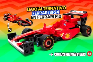 lego alternativo para el ferrari sf24 en un ferrari f10 de lego